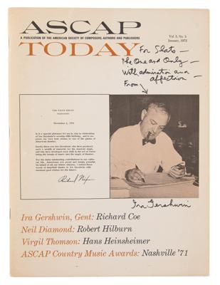 Lot #597 Ira Gershwin Signed Magazine
