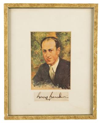 Lot #542 George Gershwin Signature