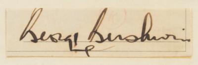 Lot #542 George Gershwin Signature - Image 2