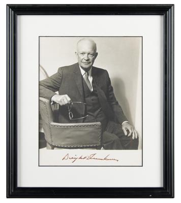 Lot #95 Dwight D Eisenhower Signed Photograph - Image 2