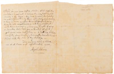 Lot #4 Abigail Adams letter on Battles of Lexington and Concord - Image 2