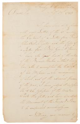 Lot #1 George Washington Letter Signed (1783) on British Occupation - Image 3