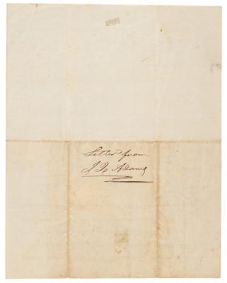 Lot #17 John Quincy Adams Autograph Letter Signed on Slave Trade - Image 4