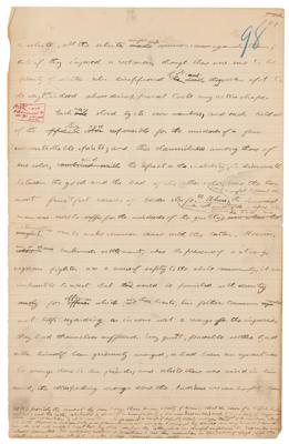Lot #58 Theodore Roosevelt Handwritten Manuscript on Native Americans