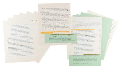 Lot #75 Ronald Reagan Handwritten and Typed Speech Draft