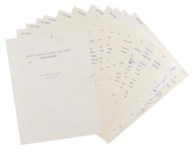 Lot #77 Ronald Reagan Hand-Annotated Speech Draft