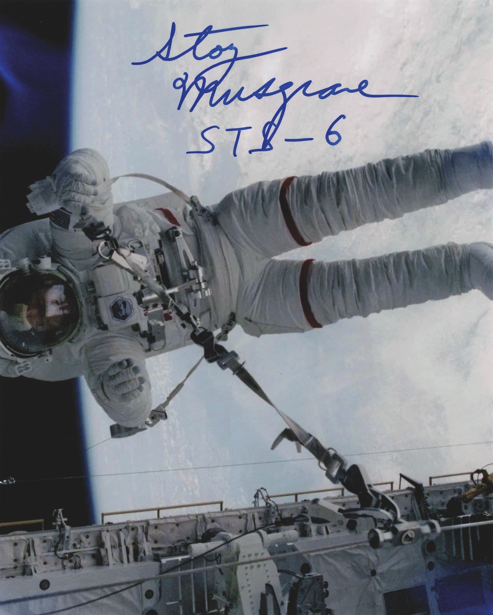 Lot #411 Story Musgrave (3) Signed Photographs - Image 2