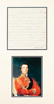 Lot #377 Duke of Wellington Letter Signed