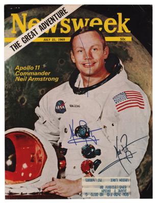 Lot #389 Neil Armstrong Signed Magazine Cover - Image 1