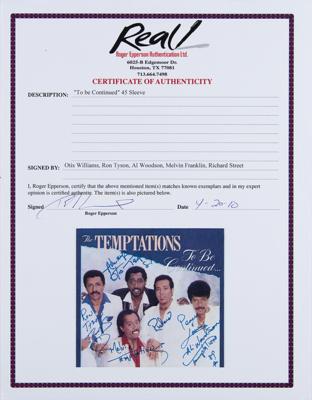 Lot #672 The Temptations Signed 45 RPM Record - Image 2