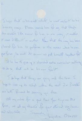 Lot #34 Jacqueline Kennedy Writes About Her Son, JFK, Jr. - Image 4