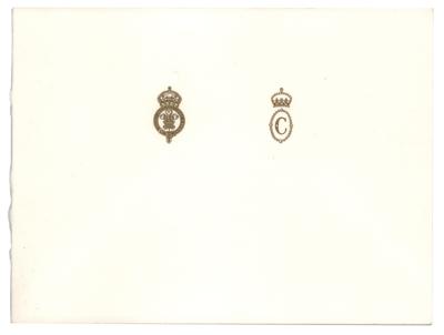 Lot #161 King Charles III and Camilla, Queen Consort Signed Card - Image 2