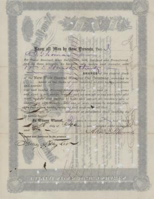 Lot #334 Webster Wagner Document Signed - Image 2