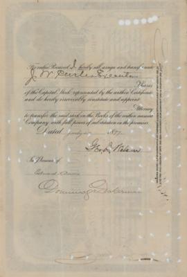 Lot #337 William Seward Webb Document Signed - Image 2