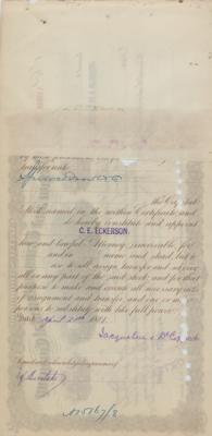 Lot #216 Sidney Dillon Document Signed - Image 2