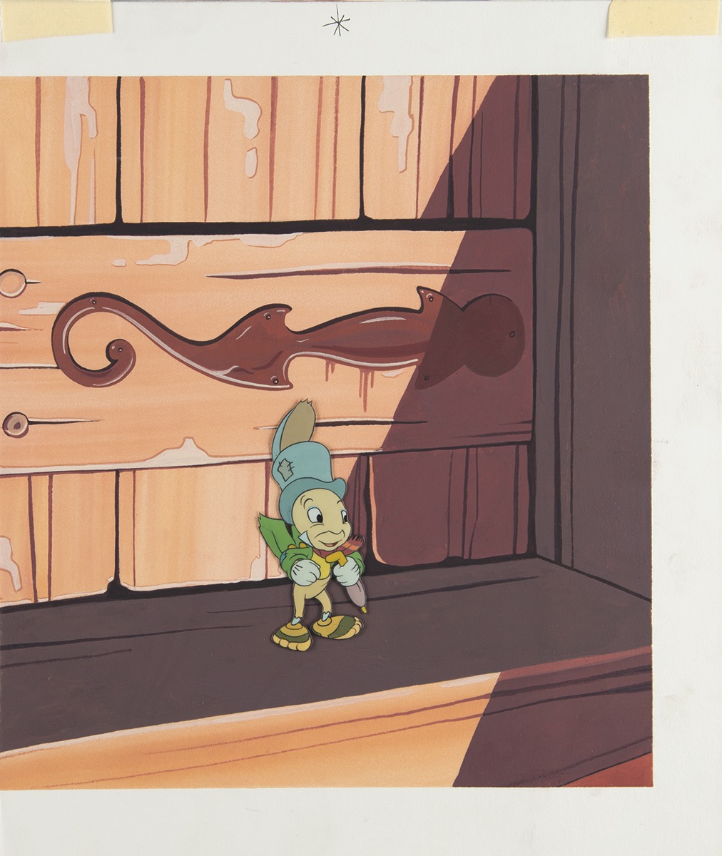 Lot #457 Jiminy Cricket production cel from Pinocchio - Image 2