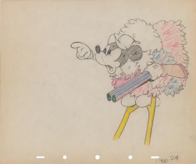 Lot #469 Mickey Mouse production drawings from Moose Hunters