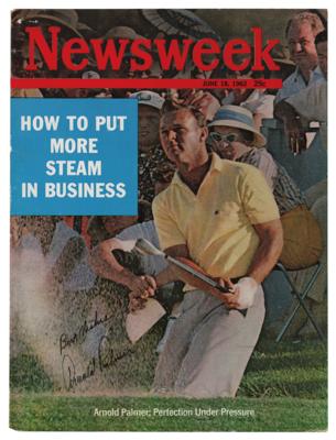 Lot #926 Arnold Palmer Signed Magazine Cover - Image 1