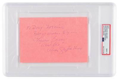 Lot #711 Andy Griffith Show: Frances Bavier Signature - PSA MINT 9 - Image 1