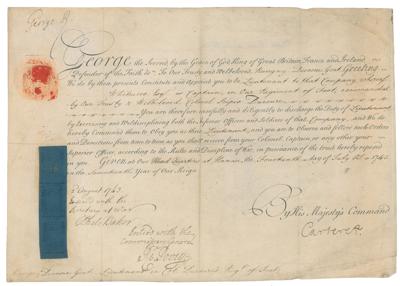 Lot #254 King George II Document Signed