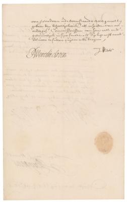 Lot #138 King William III Document Signed - Image 2