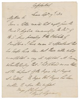 Lot #168 Duke of Wellington Autograph Letter Signed on Blockade - Image 1