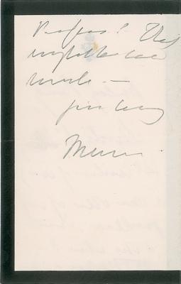 Lot #306 Queen Victoria Autograph Letter Signed - Image 2