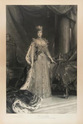 Lot #148 King Edward VII and Queen Alexandra (2) Oversized Signed Photogravures - Image 2