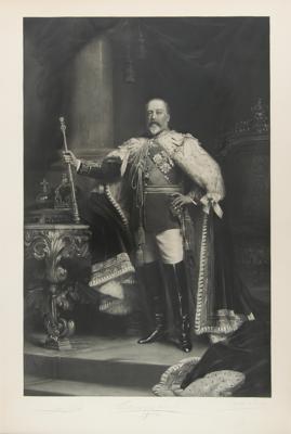 Lot #148 King Edward VII and Queen Alexandra (2) Oversized Signed Photogravures - Image 4