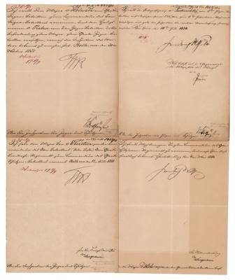 Lot #250 King Frederick William IV of Prussia (4) Documents Signed - Image 1