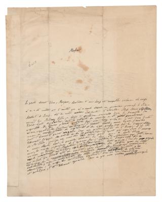 Lot #239 Alexander von Humboldt Autograph Letter Signed