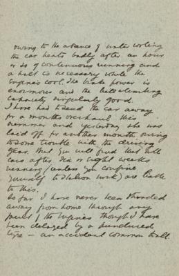 Lot #539 Rudyard Kipling Autograph Letter Signed on Car - Image 2