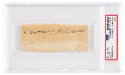 Lot #79 Andrew Johnson Signature - Image 1