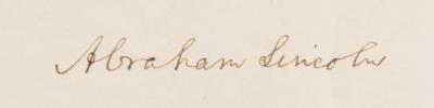 Lot #17 Abraham Lincoln Document Signed as President (1865) - Image 2
