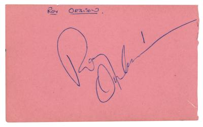 Lot #651 Roy Orbison Signature