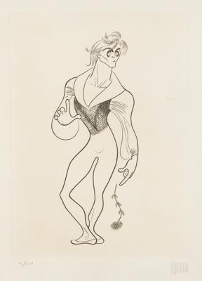 Lot #444 Al Hirschfeld Signed Limited Edition Etching - Image 1