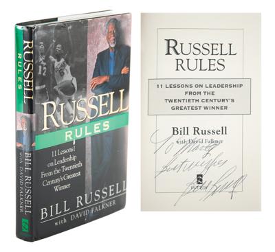 Lot #935 Bill Russell Signed Book