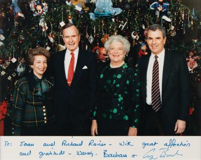 Lot #51 George and Barbara Bush Signed Photograph - Image 1