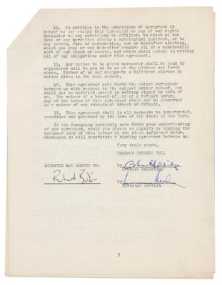Lot #731 Richard Burton Document Signed - Image 1