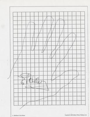 Lot #232 Edmund Hillary Signed Hand Tracing