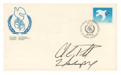 Lot #374 Colin Powell and Norman Schwarzkopf Signed FDC - Image 1