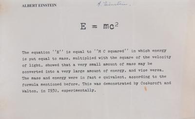 Lot #180 Albert Einstein Signature - Image 2