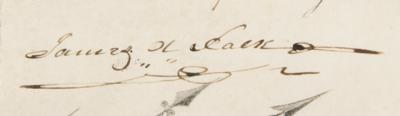 Lot #8 James K. Polk Document Signed as President - Image 2