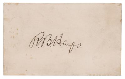 Lot #76 Rutherford B. Hayes Signature