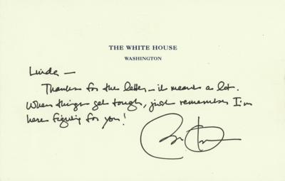 Lot #45 Barack Obama Autograph Letter Signed as