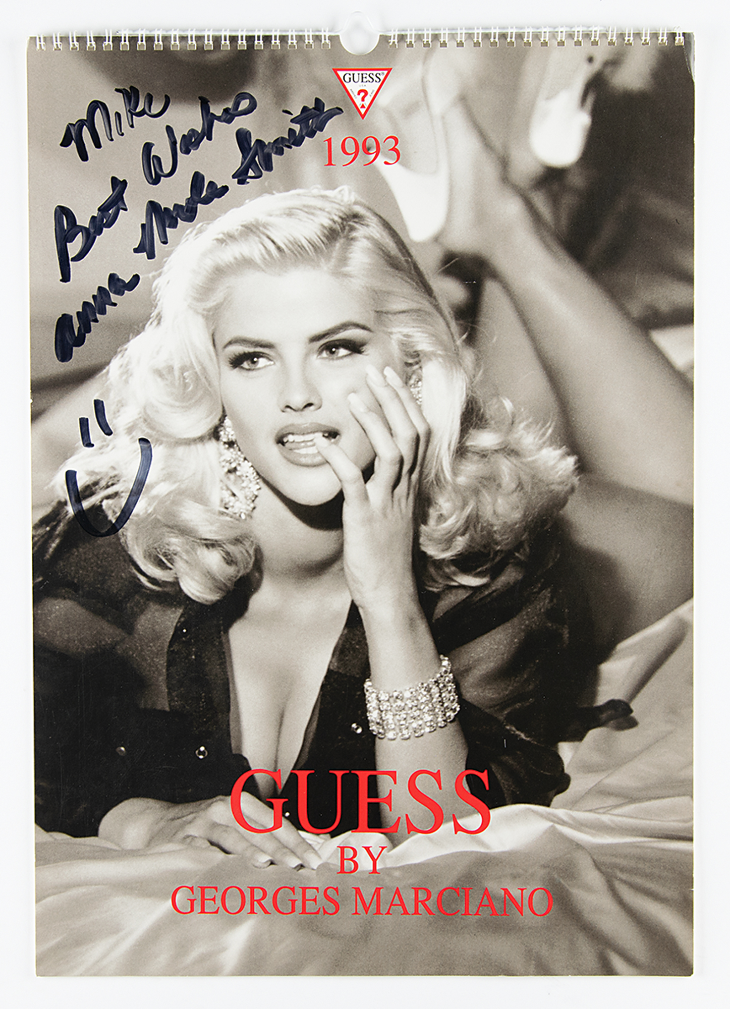 Anna Nicole Smith Signed Calendar | Sold for $250 | RR Auction