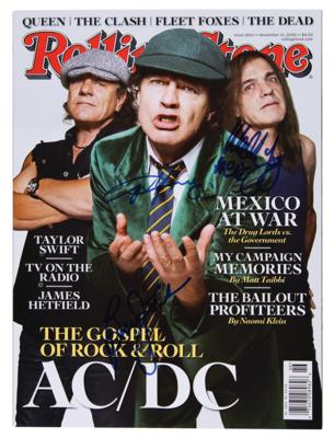 Lot #612 AC/DC Signed Magazine