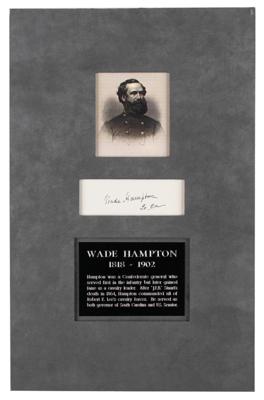 Lot #364 Wade Hampton Signature - Image 1