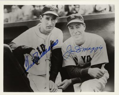 Lot #909 Joe DiMaggio and Ted Williams Signed