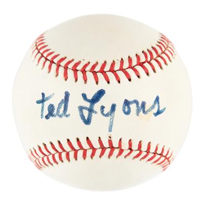 Lot #915 Ted Lyons Signed Baseball - Image 1